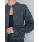 ANTHRACITE CARDIGAN KNITWEAR - 250711