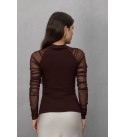 COFFEE BLOUSE - 250771
