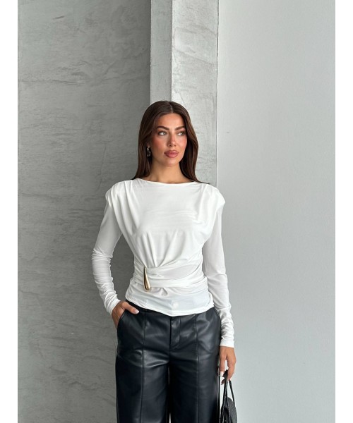 WHITE BLOUSE - 250781