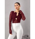 Burgundy BLOUSE - 250783