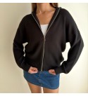 BLACK CARDIGAN KNITWEAR - 250848