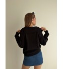 BLACK CARDIGAN KNITWEAR - 250848