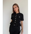 BLACK SET KNITWEAR - 250858