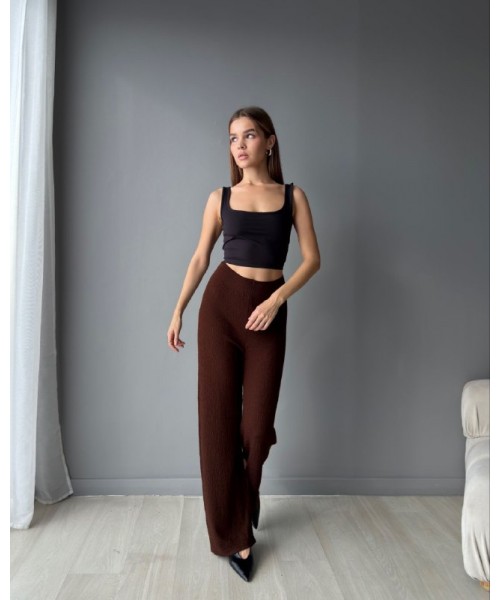 COFFEE TROUSERS KNITWEAR - 250867