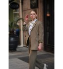 KHAKI SET DABIL FABRIC - 251004