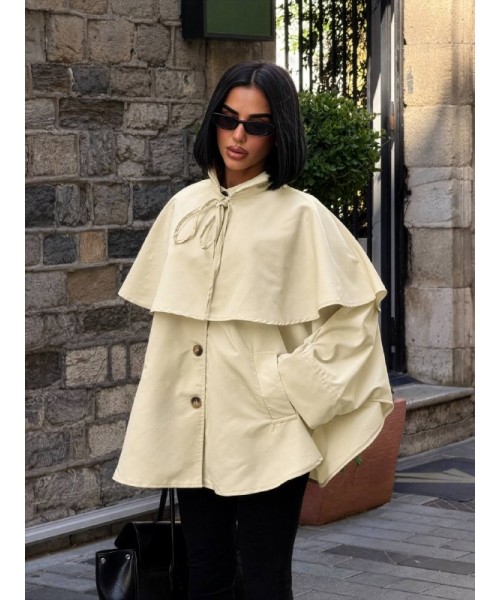 YELLOW COAT-OVERCOAT TRENCH COAT - 251119
