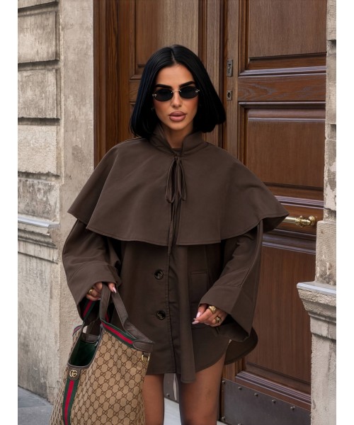 COFFEE COAT-OVERCOAT TRENCH COAT - 251120