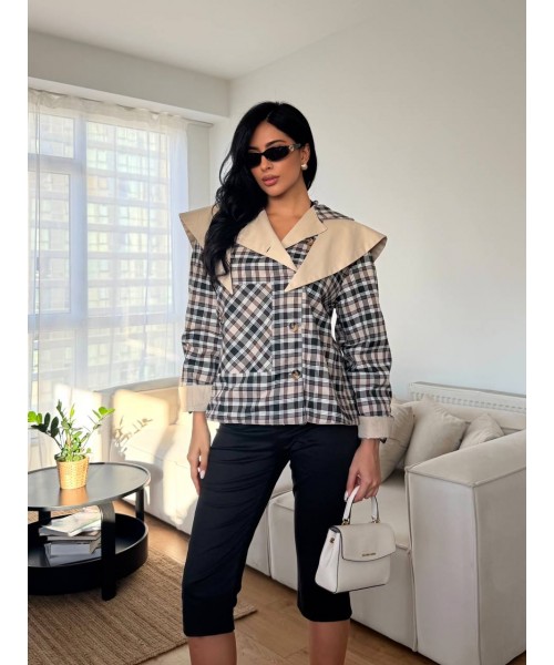 Plaid COAT-OVERCOAT - 251161
