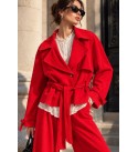 RED COAT-OVERCOAT DENIM - 251539