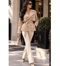 STONE COAT-OVERCOAT Bondit fabric - 251547