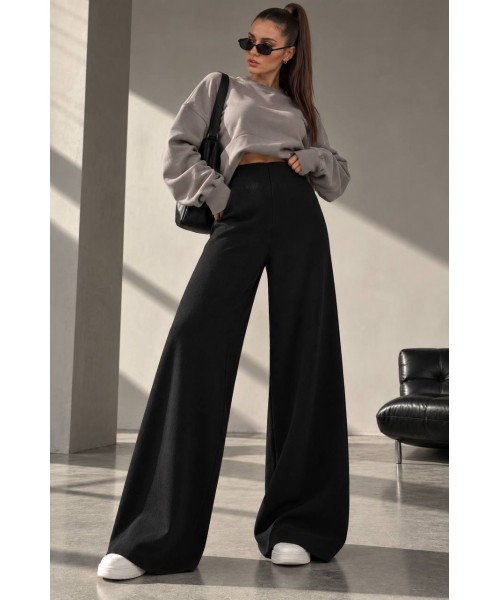 BLACK TROUSERS KNITWEAR - 251595