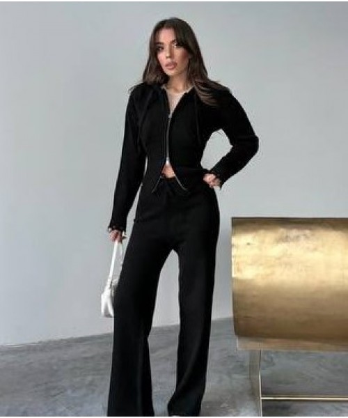 BLACK SET KNITWEAR - 251649