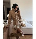 STONE COAT-OVERCOAT FAUX LEATHER - 251668