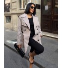 CREAM COAT-OVERCOAT - 251694