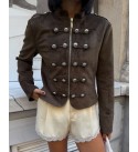 KHAKI JACKET SUEDE - 251701