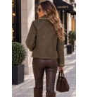 COFFEE COAT-OVERCOAT SUEDE - 251801
