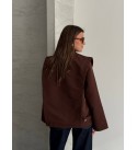 KOYU KAHVE MONT-KABAN TRENÇ KUMAŞ ASTARLI - 251905
