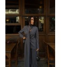 ANTHRACITE SET Wool fabric - 251938