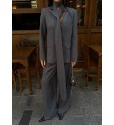 ANTHRACITE SET Wool fabric - 251938