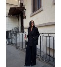 BLACK SET Wool fabric - 251946