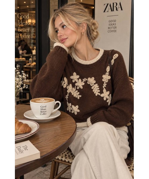 COFFEE JUMPER KNITWEAR - 252015