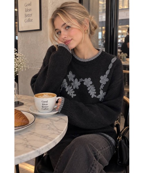 BLACK JUMPER KNITWEAR - 252016