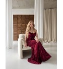 BORDO ABİYE KADİFE KUMAŞ - 252108