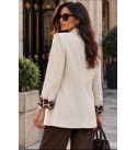 CREAM JACKET ETAMIN KUMAS - 252186