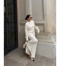 WHITE SET KNITWEAR - 252215
