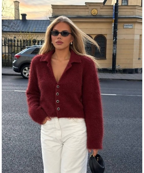 Burgundy JUMPER KNITWEAR - 252258