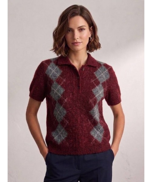 Burgundy JUMPER KNITWEAR - 253322