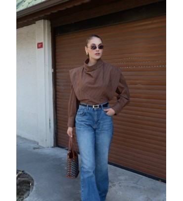 COFFEE BLOUSE - 253379