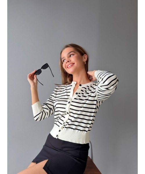  ÇİZGİLİ HIRKA TRİKO - 253495