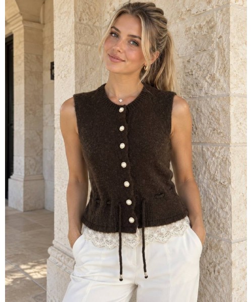  KAHVE YELEK TRİKO - 253583