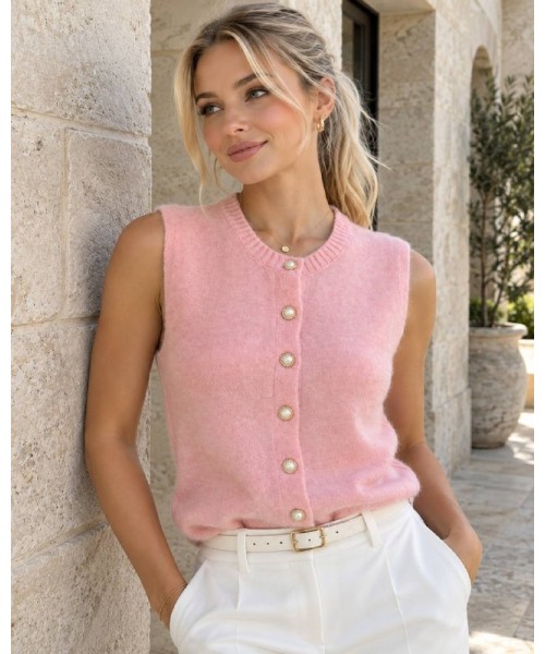  PEMBE YELEK TRİKO - 253589