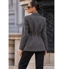 ANTHRACITE JACKET MELTON FABRIC - 253677