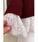 Burgundy JUMPER KNITWEAR - 253837