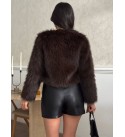 COFFEE COAT-OVERCOAT FUR - 253868