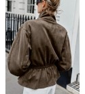 COFFEE COAT-OVERCOAT DOKUMA SUKUBA SUET - 253887