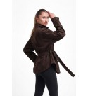 COFFEE COAT-OVERCOAT FUR - 253890