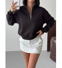 BLACK SWEAT 3-THREAD FABRIC - 253919