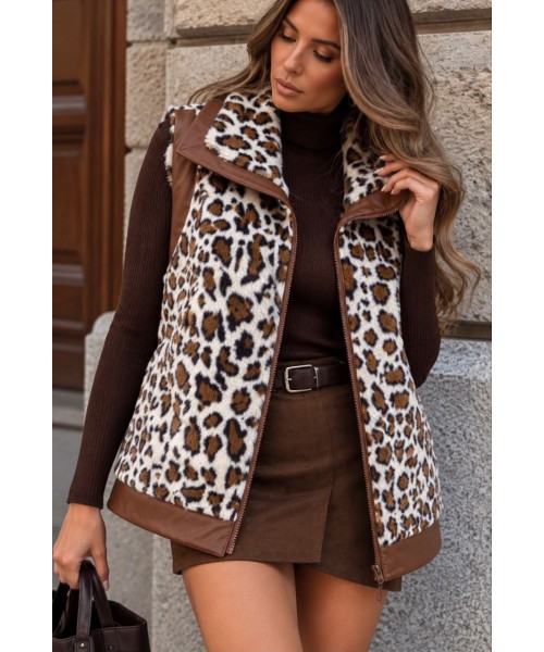 LEOPARD WAISTCOAT 
