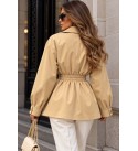 BEIGE COAT-OVERCOAT BONDED FABRIC - 253977