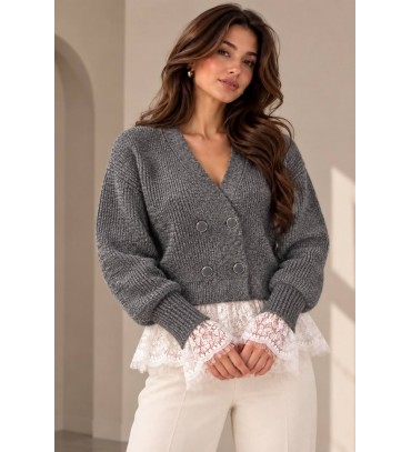  ANTRASİT HIRKA TRİKO - 253990