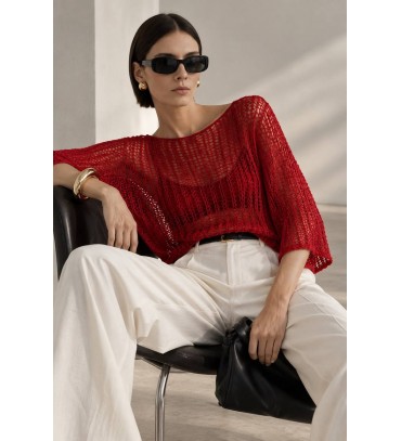  KIRMIZI BLUZ TRİKO - 254096