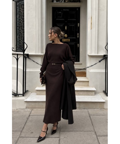 COFFEE DRESS KNITWEAR - 254100