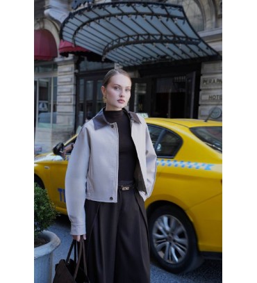  KREM MONT-KABAN DERİ GARNİLİ - 254137