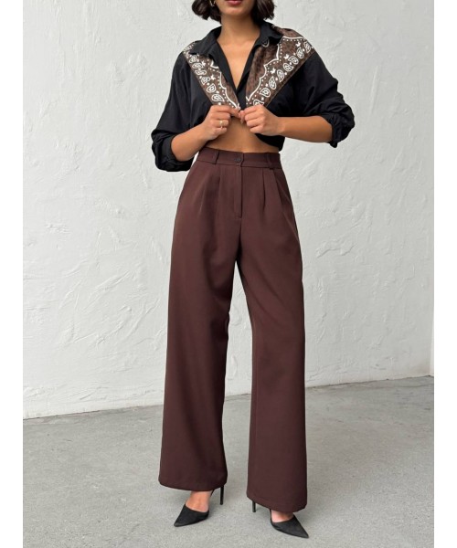 COFFEE TROUSERS - 254286