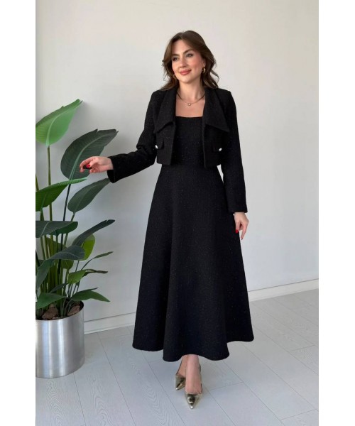  SİYAH TAKIM CHANEL KUMAŞ - 254290