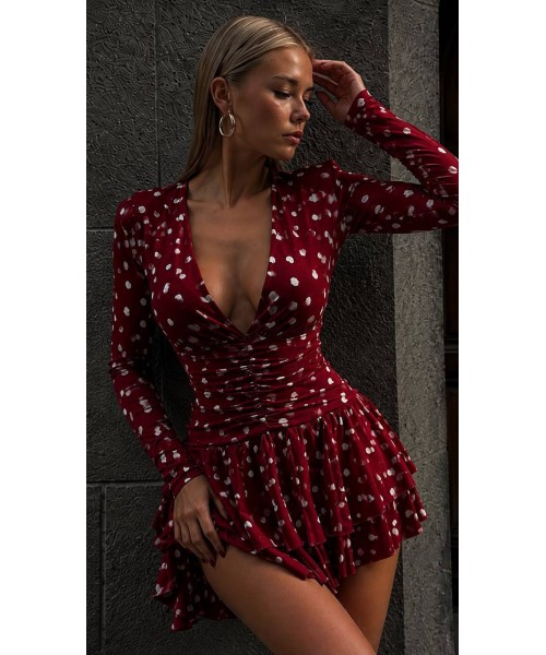 Burgundy DRESS 